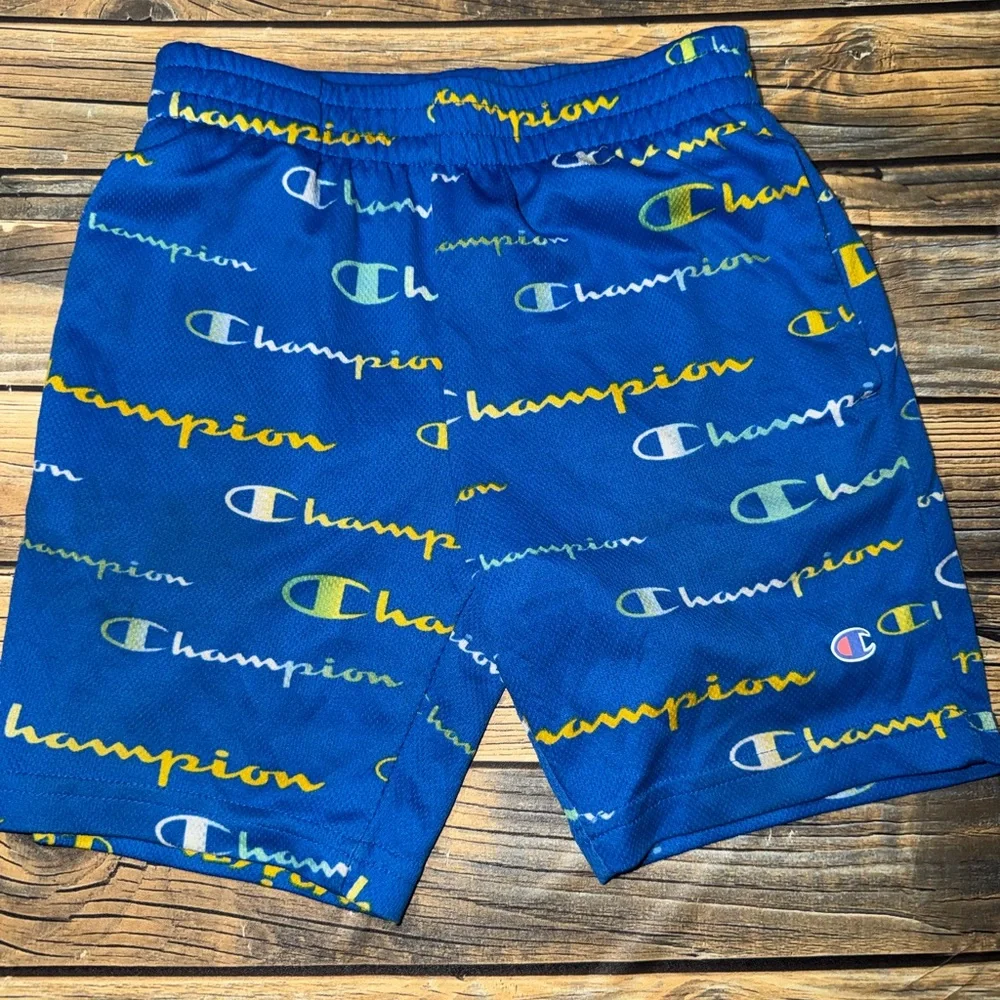 Champion‎ Kids Vibrant Blue Logo Shorts